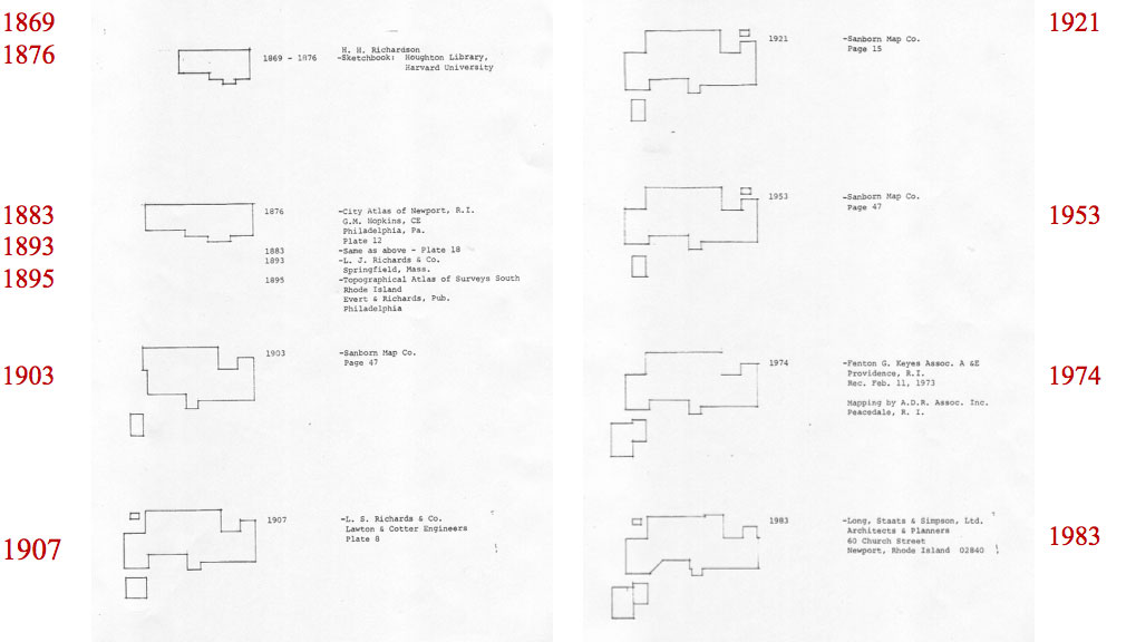 Watts Sherman Stables - Timeline of additions